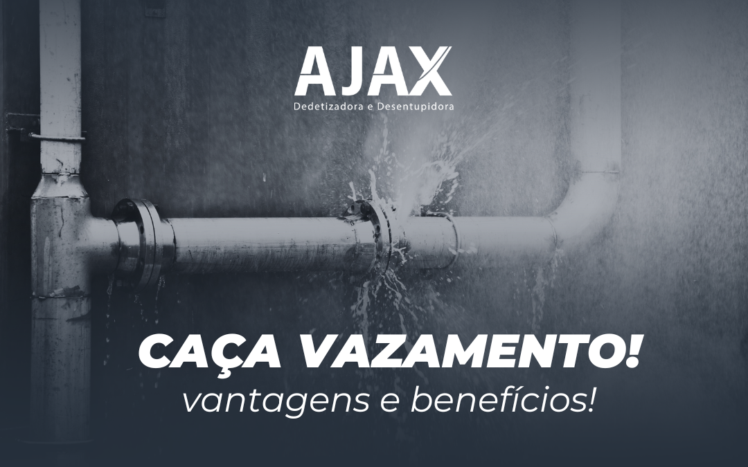 Caça vazamento: vantagens e benefícios!