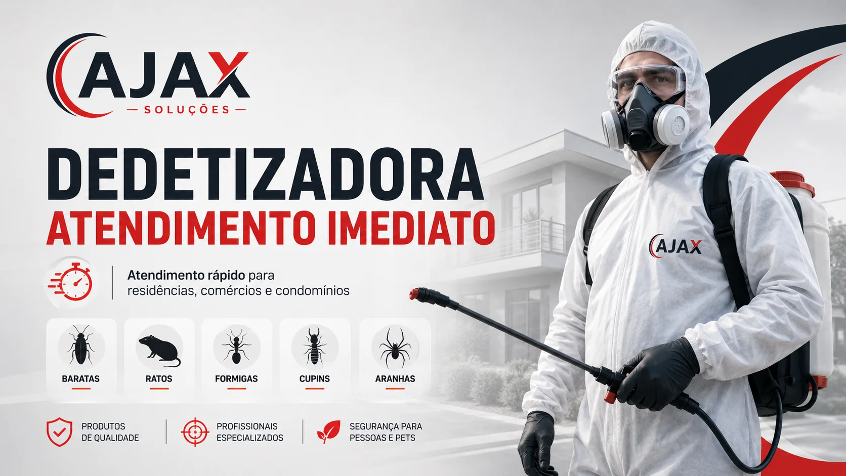 Dedetizadora no Jardim Santo Antonio - Santo Andre para controle profissional de pragas